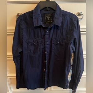 Men’s Guess baby long sleeved shirt button down shirt